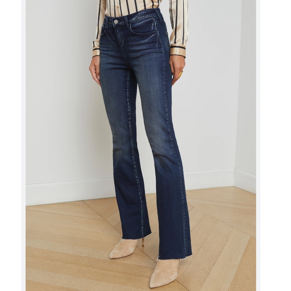 L’Agence Sneeki Low Rise Straight Jeans in Westmont. - Picture 2 of 12